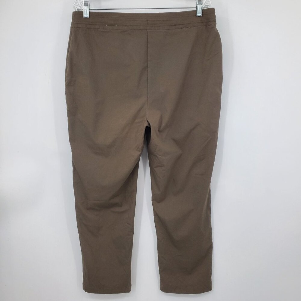 Weekends by Chico's Brown Pull On High Rise Casual Straight Leg Pants 14 - Picture 2 of 8
